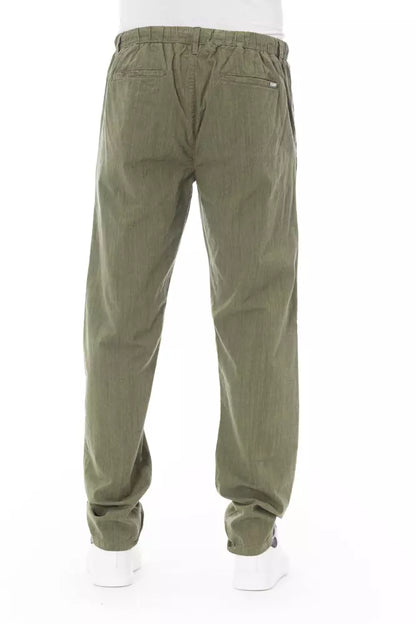 Baldinini Trend Army Bomuld Chino Bukser Til Herrer