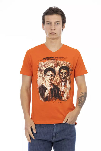 Trussardi Action Orange Bomuld Herre T-shirt
