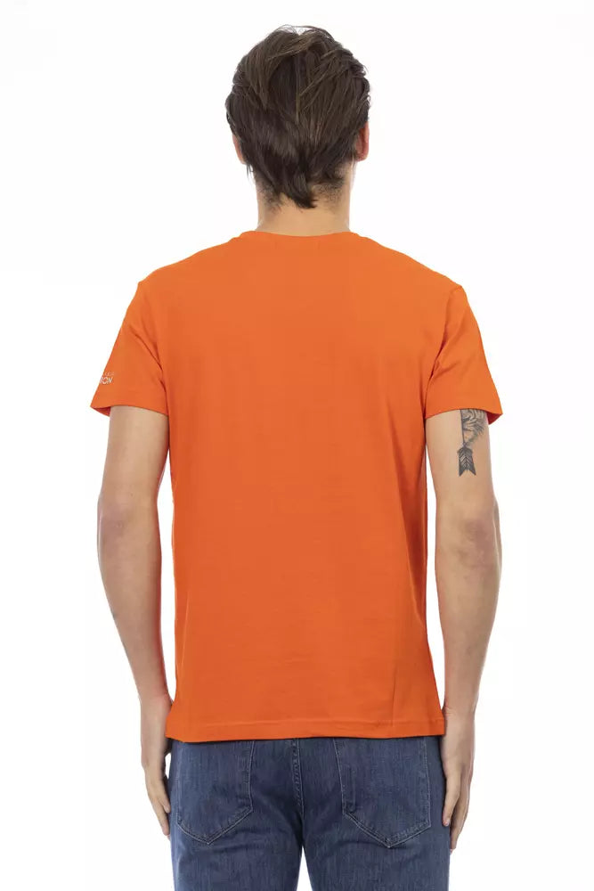 Trussardi Action Orange Bomuld Herre T-shirt