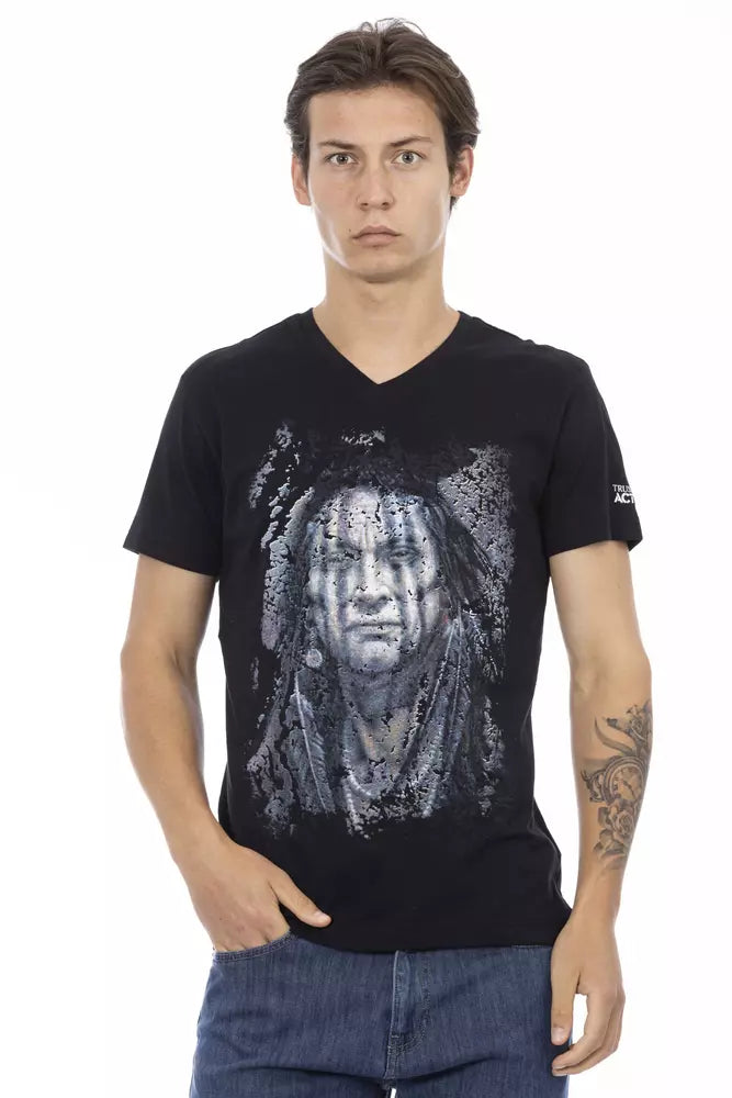 Trussardi Action sort bomuld herre T-shirt