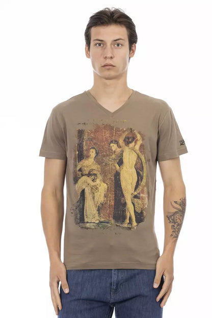 Trussardi Action Brun Bomuld Herre T-shirt