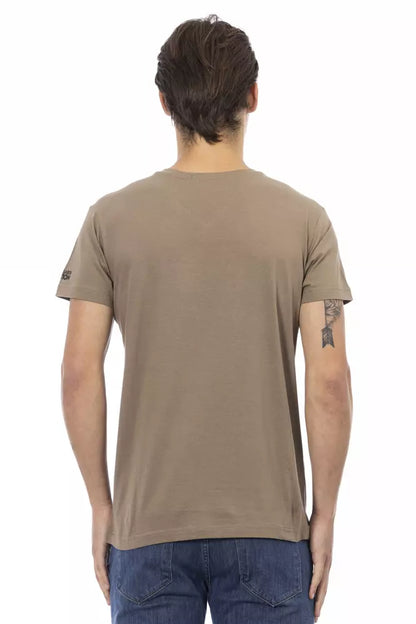 Trussardi Action Brun Bomuld Herre T-shirt
