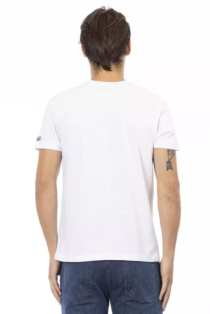 Trussardi Action Hvid Bomuld Herre T-shirt