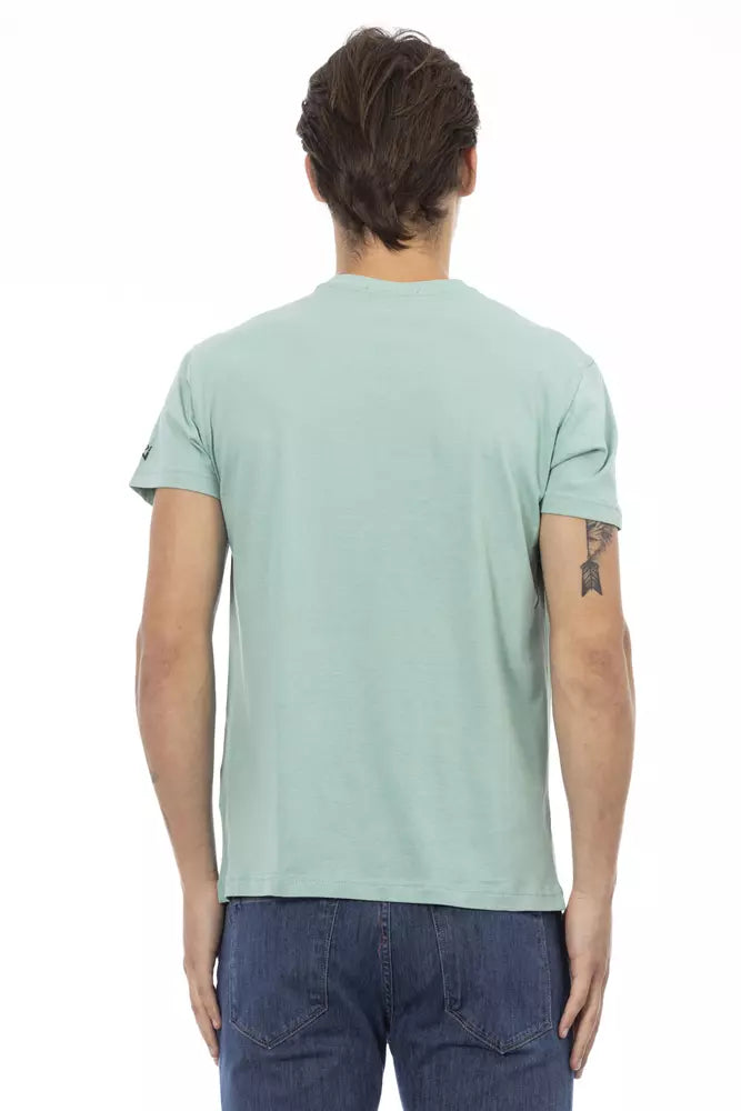 Trussardi Action Grøn Bomuld Herre T-shirt