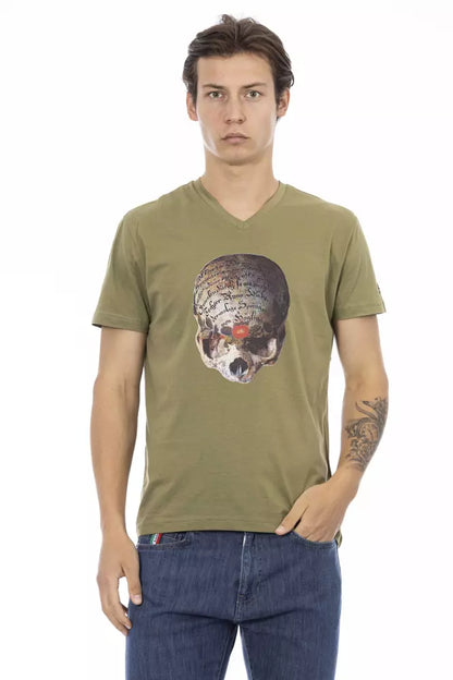 Trussardi Action Grøn Bomuld Herre T-shirt