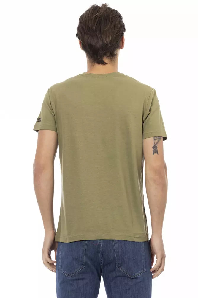 Trussardi Action Grøn Bomuld Herre T-shirt