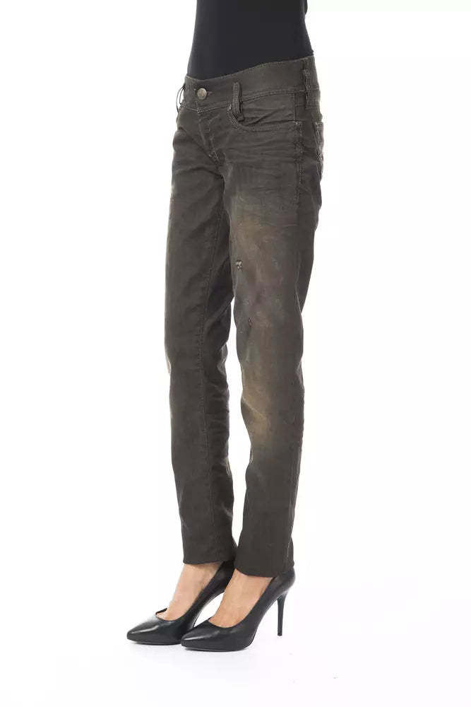 BYBLOS Black Cotton Women Jeans