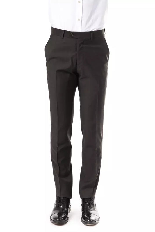 Uominitaliani Gray Wool Men Pant