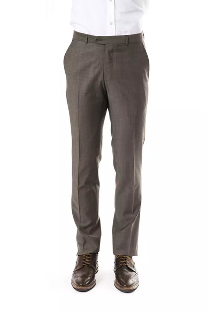 Uominitaliani Gray Wool Men Pant