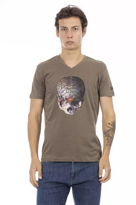 Trussardi Action Brun Bomuld Herre T-shirt