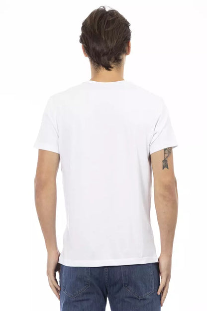 Trussardi Action Hvid Bomuld Herre T-shirt