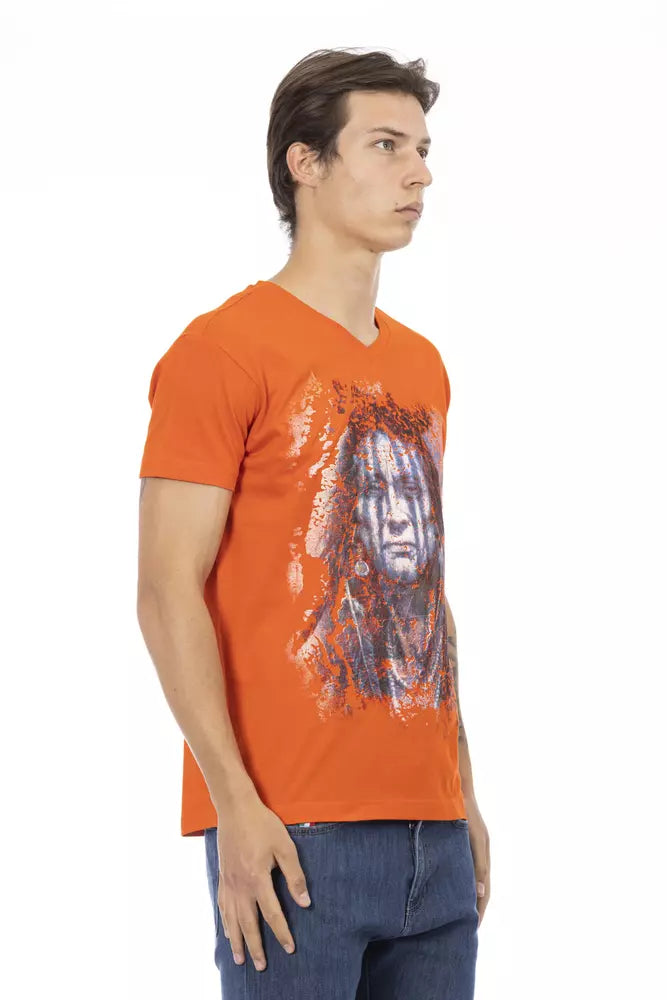 Trussardi Action Orange Bomuld Herre T-shirt