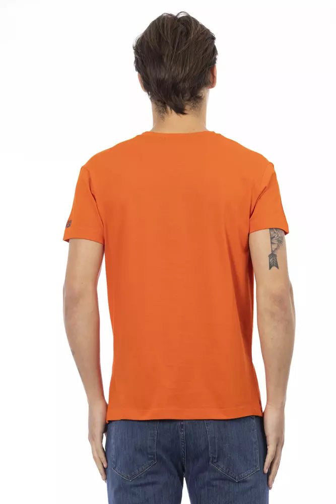Trussardi Action Orange Bomuld Herre T-shirt