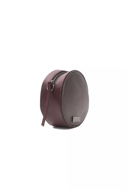 Pompei Donatella Burgundy Leather Women Crossbody Bag