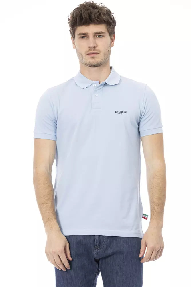 Baldinini Trend Lyseblå Bomuld Herre Poloshirt