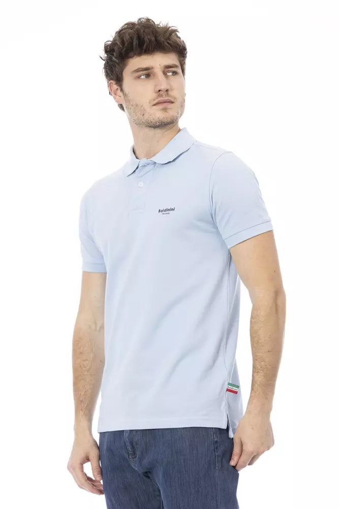 Baldinini Trend Lyseblå Bomuld Herre Poloshirt