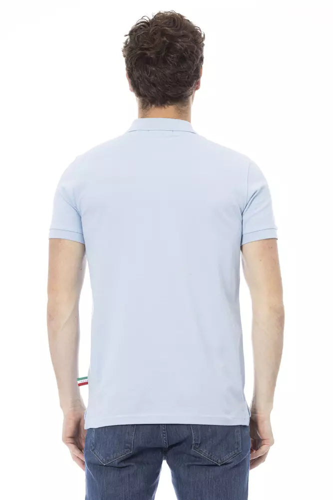 Baldinini Trend Lyseblå Bomuld Herre Poloshirt
