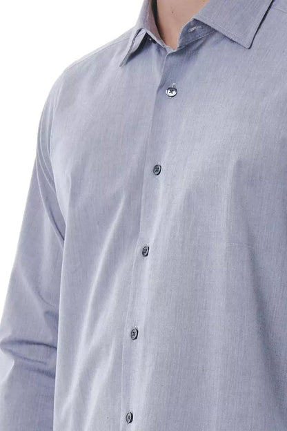 Bagutta Gray Cotton Men Shirt