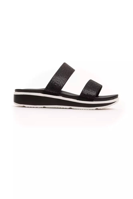 Péché Original Sort Tekstil Dame Sandal