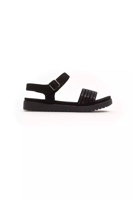 Péché Original Sort Tekstil Dame Sandal