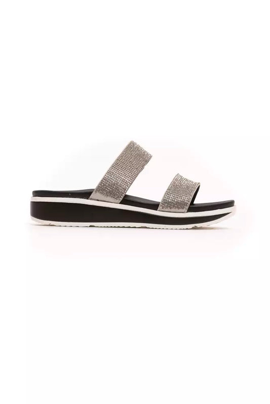 Péché Original Sølv Tekstil Dame Sandal