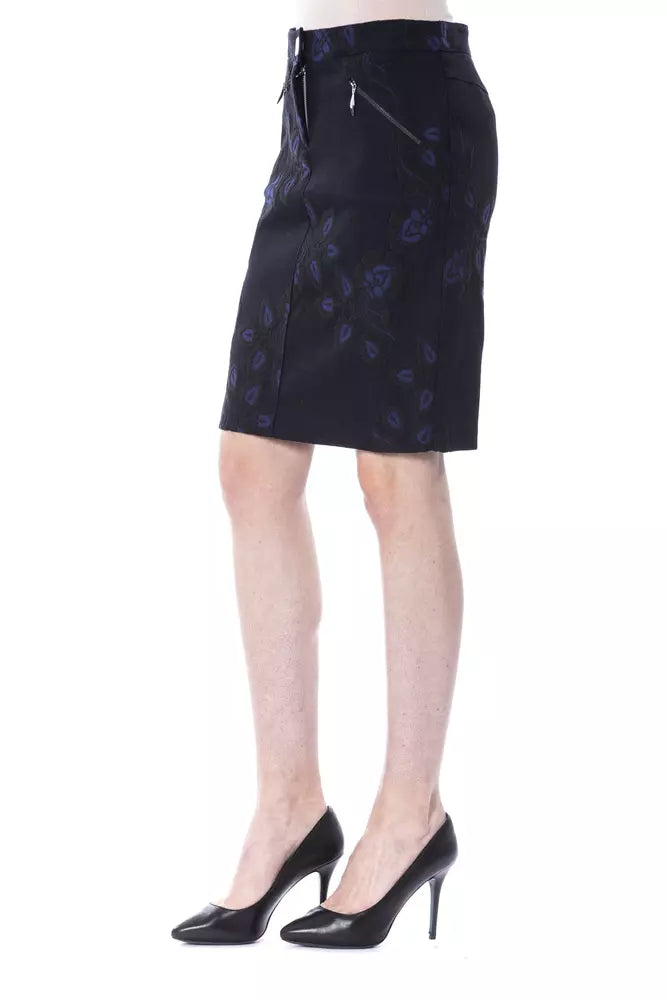 BYBLOS Blue Cotton Women Skirt