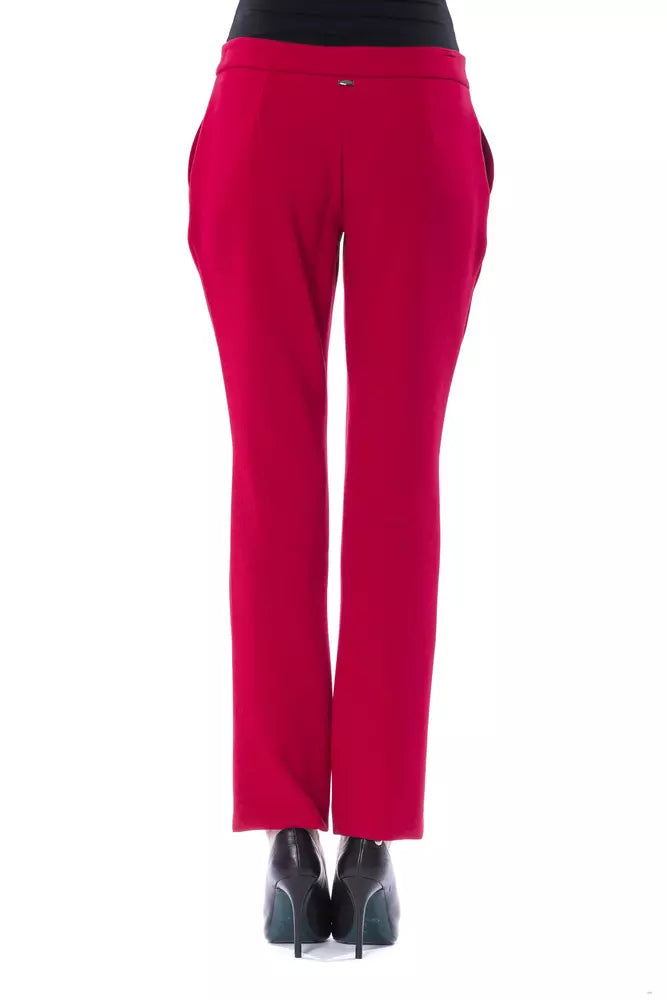 BYBLOS Fuchsia Polyester Women Pants