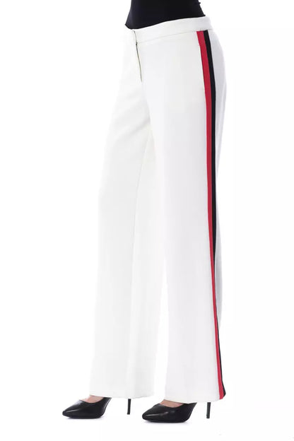 BYBLOS White Polyester Women Pant