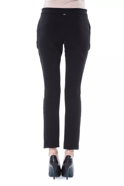 BYBLOS Black Acrylic Women Pants