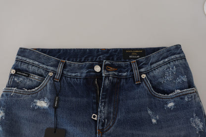 Dolce &amp; Gabbana Chic slidte denimbukser til den moderne mand