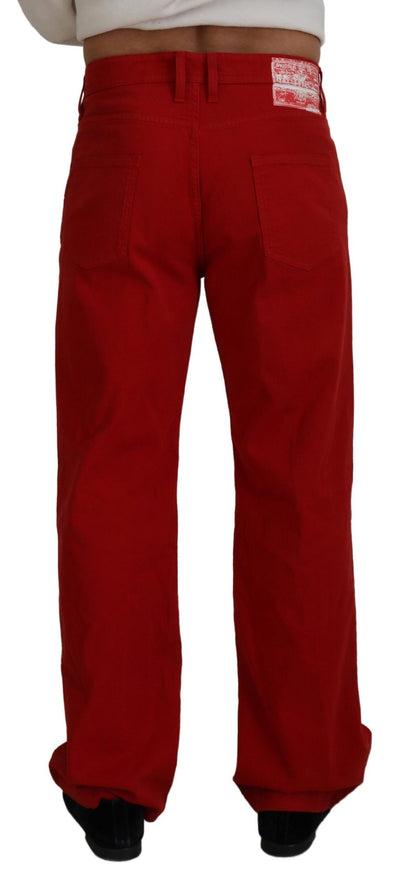 Dolce &amp; Gabbana Chic Røde Bomuldsdenimbukser