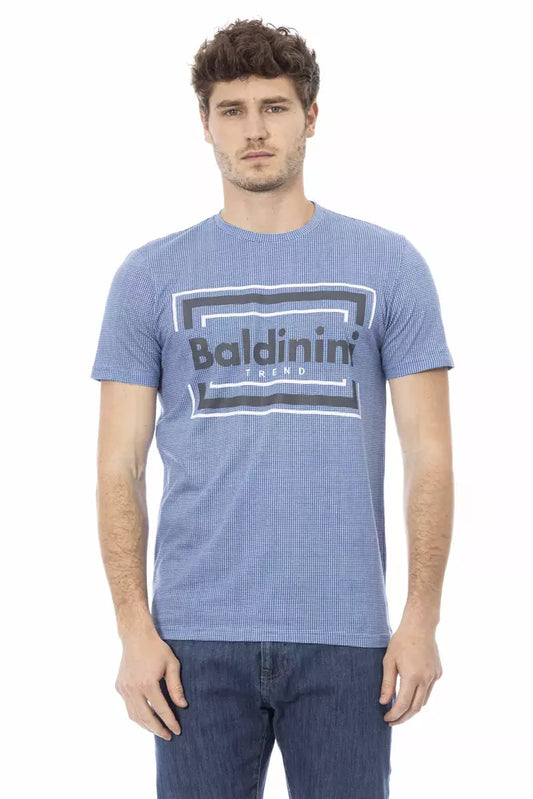 Baldinini Trend Lyseblå Bomuld Herre T-shirt