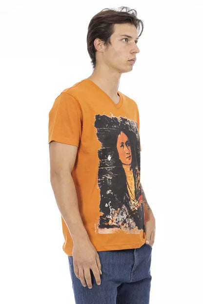 Trussardi Action Orange Bomuld Herre T-shirt