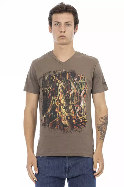 Trussardi Action Brun Bomuld Herre T-shirt