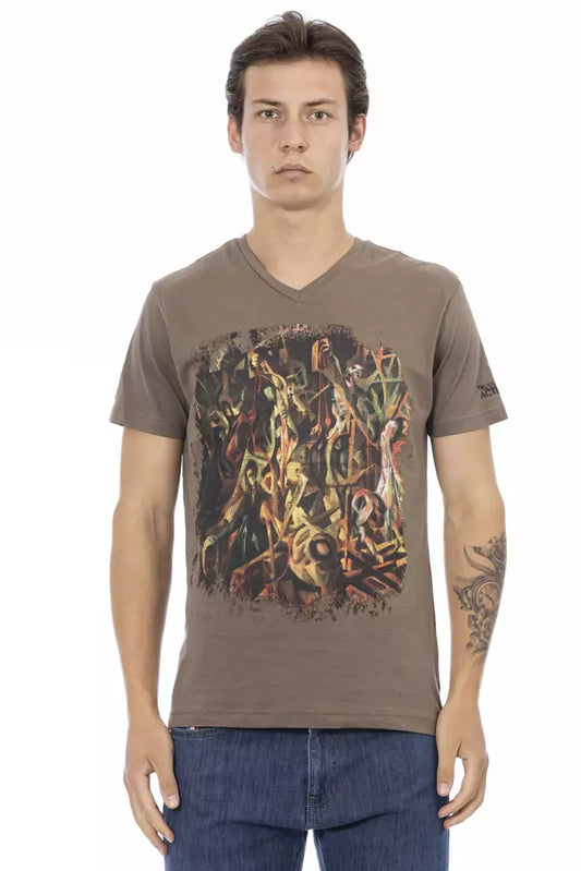 Trussardi Action Brun Bomuld Herre T-shirt
