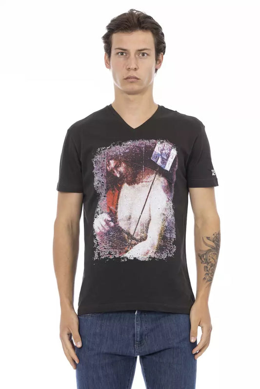 Trussardi Action sort bomuld herre T-shirt
