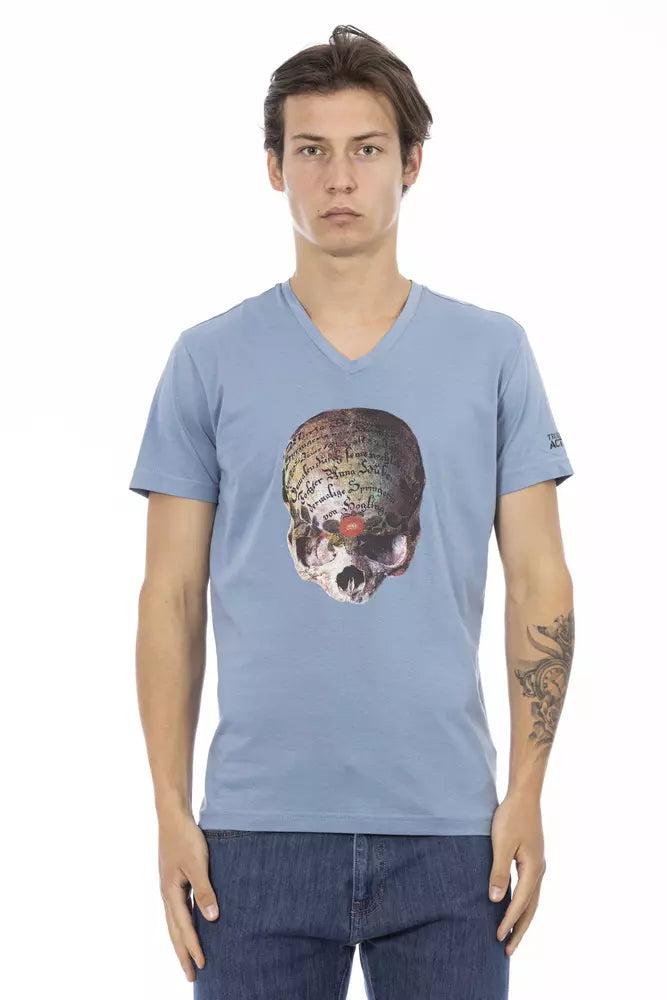 Trussardi Action Lyseblå Bomuld Herre T-shirt