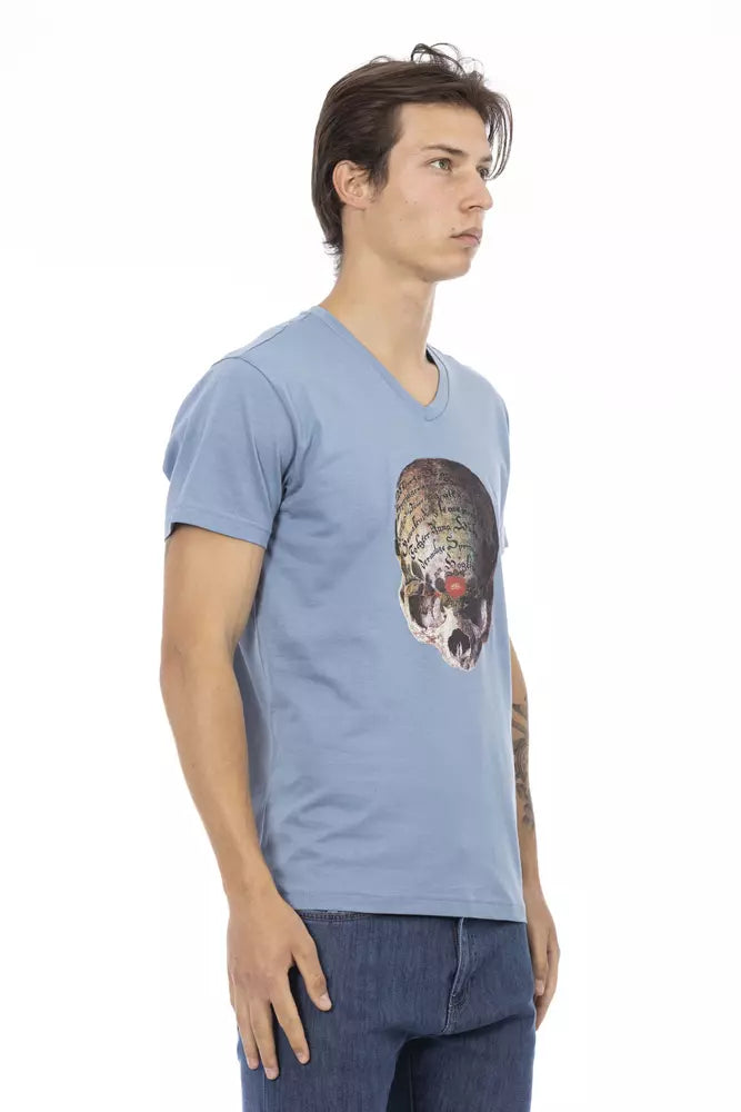 Trussardi Action Lyseblå Bomuld Herre T-shirt