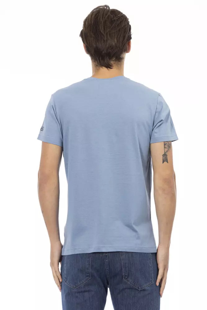 Trussardi Action Lyseblå Bomuld Herre T-shirt