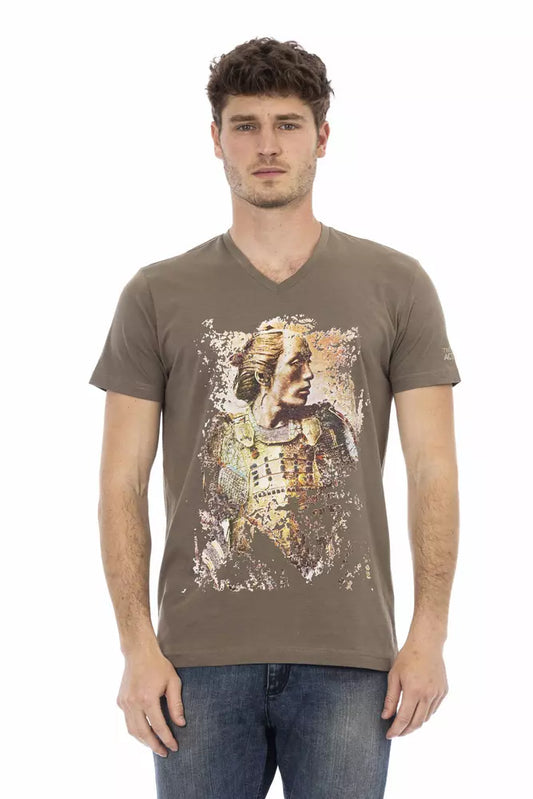 Trussardi Action Brun Bomuld Herre T-shirt