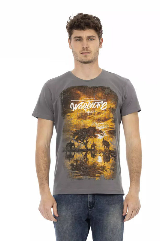 Trussardi Action Grå Bomuld Herre T-shirt