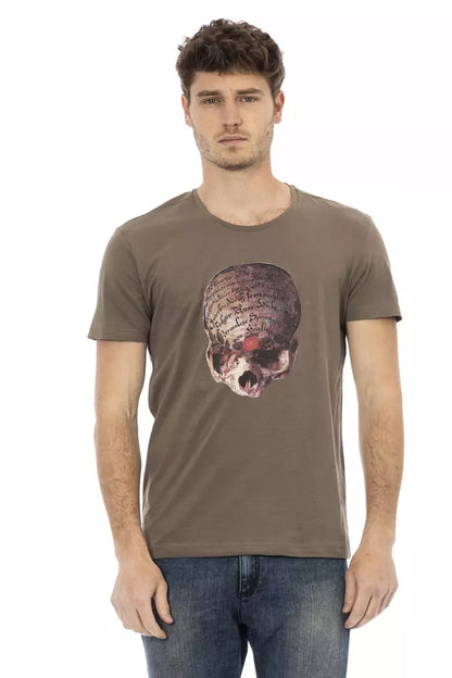 Trussardi Action Brun Bomuld Herre T-shirt