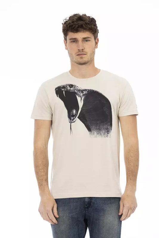 Trussardi Action Beige Bomuld Herre T-shirt