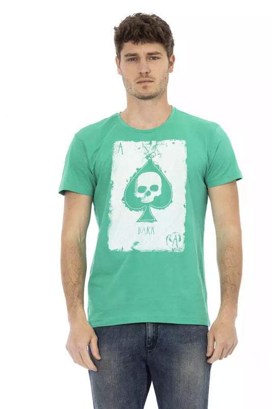 Trussardi Action Grøn Bomuld Herre T-shirt