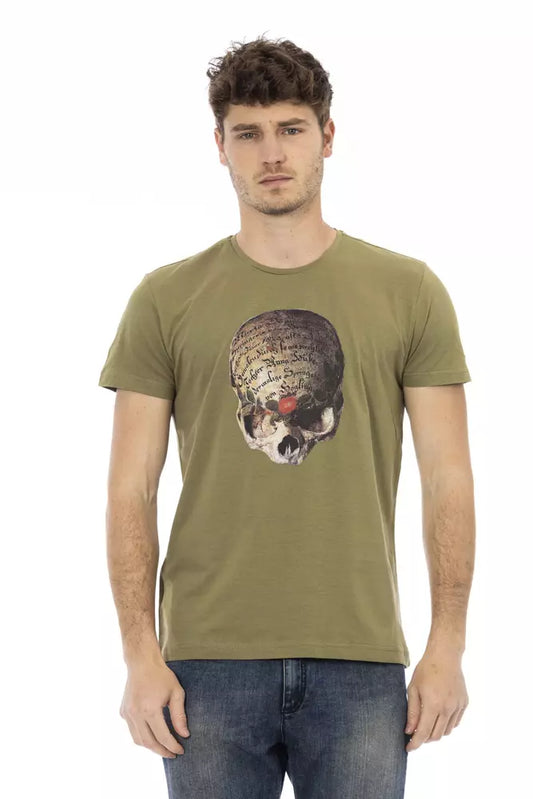 Trussardi Action Grøn Bomuld Herre T-shirt