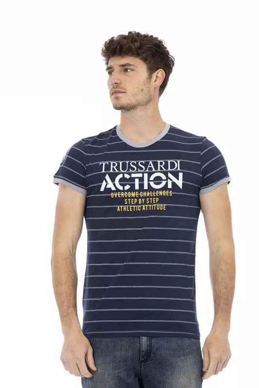 Trussardi Action Blå Bomuld Herre T-shirt