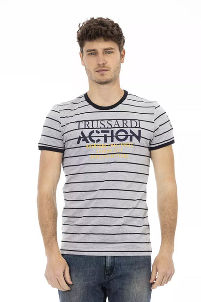Trussardi Action Grå Bomuld Herre T-shirt