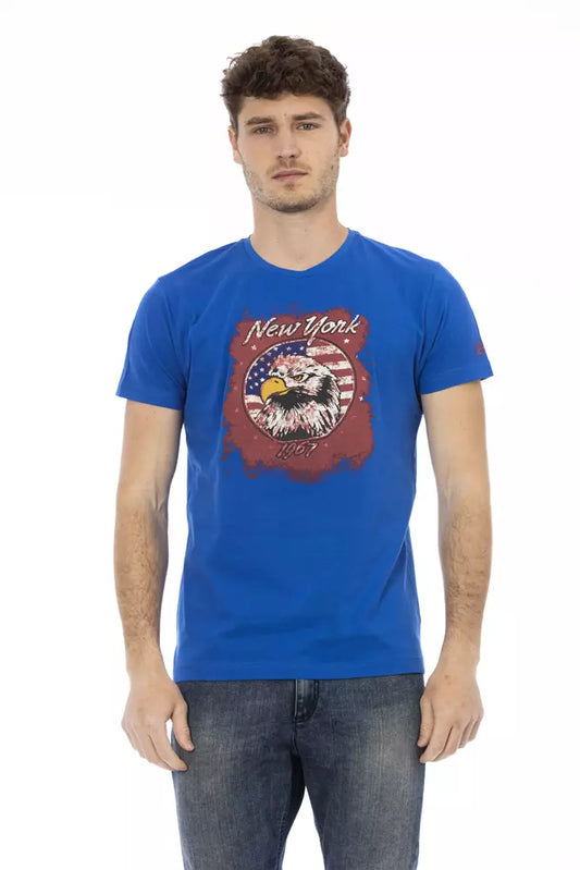 Trussardi Action Blå Bomuld Herre T-shirt