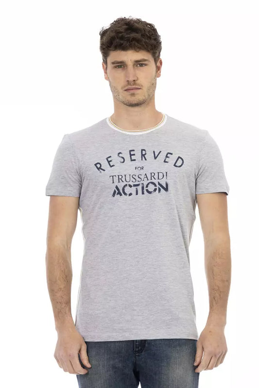 Trussardi Action Grå Bomuld Herre T-shirt