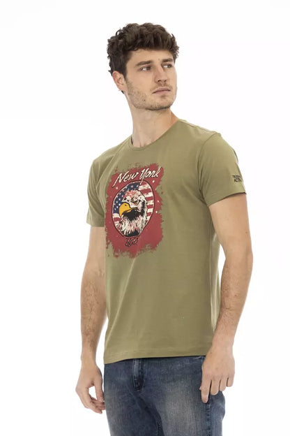 Trussardi Action Grøn Bomuld Herre T-shirt